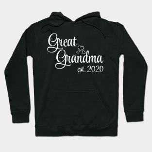 Great Grandma Est 2020 Pregnancy Announcement Hoodie